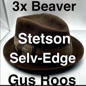 1950’s Italian Sweet Brown Beaver Felt Fedora Hat